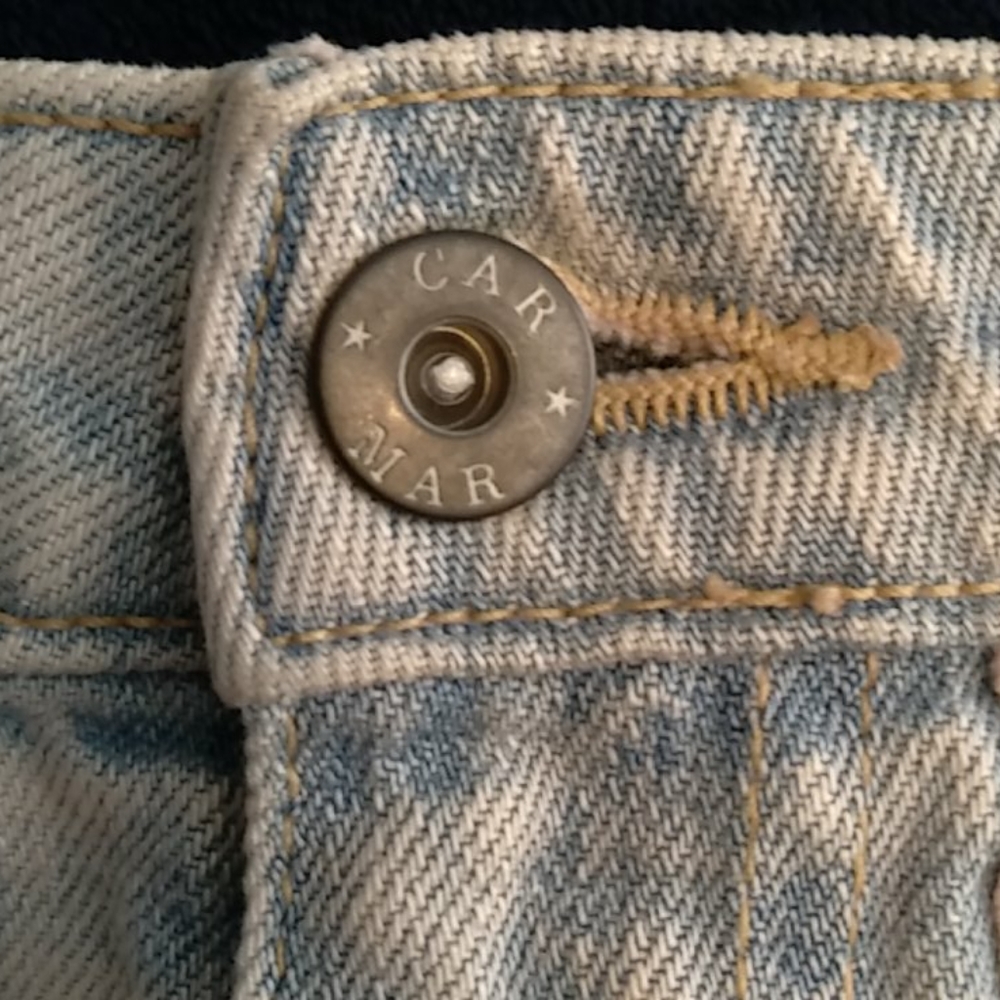 Carmar denim short size 28 with light pink detail